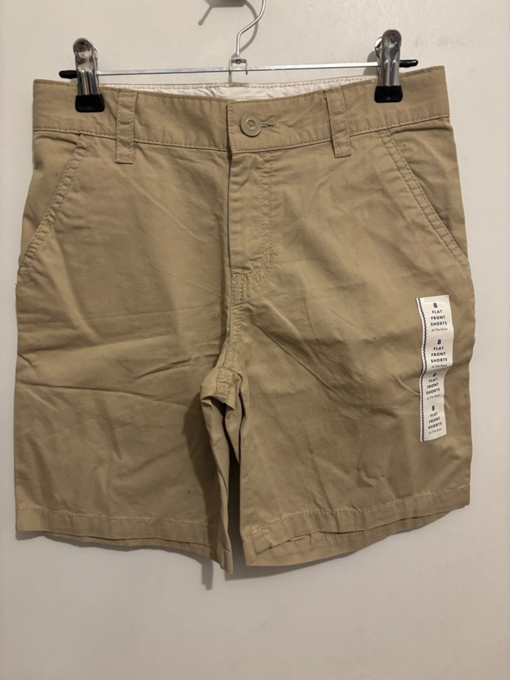 Cat & Jack Tan Flat-Front Kids Shorts